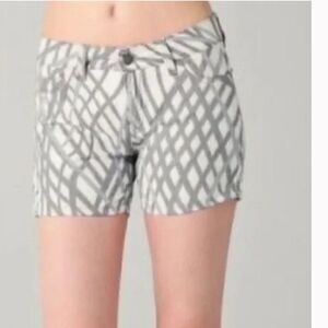 Rebecca Minkoff Christy Jean Gray Stripe Short Size 4 USA